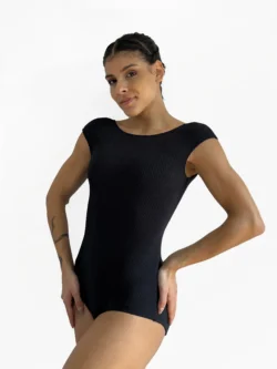 Frente Collant Ana preto clássico e sofisticado, Lucia Caliman