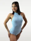 Collant Frente Única - P, Azul Bebê
